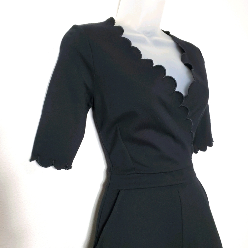 French Connection Beau Scallop-Trim Romper - US 4 - Picture 6 of 11